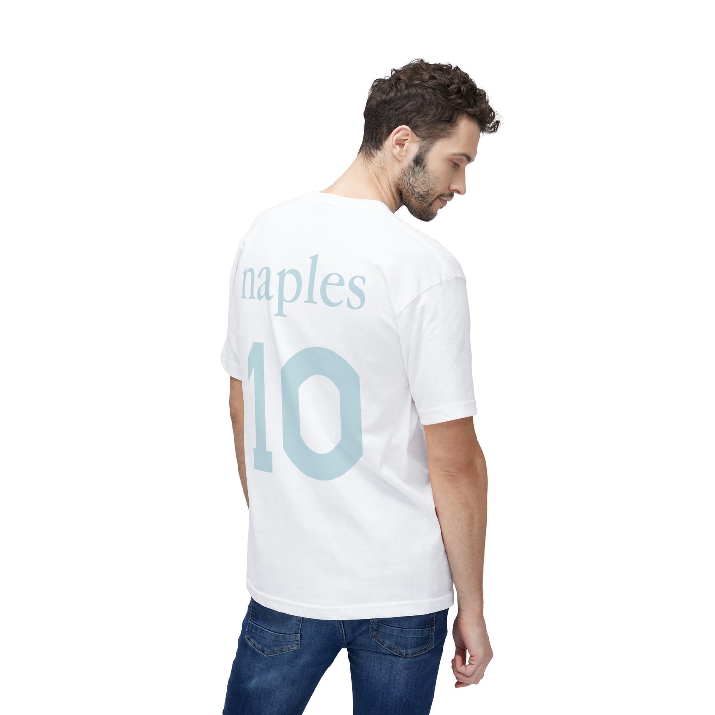 Naples "10" Unisex T-Shirt | Maradona Mural | Football Jersey Style | Italian Souvenir | Gift for Football Fans | Italian Heritage Shirt