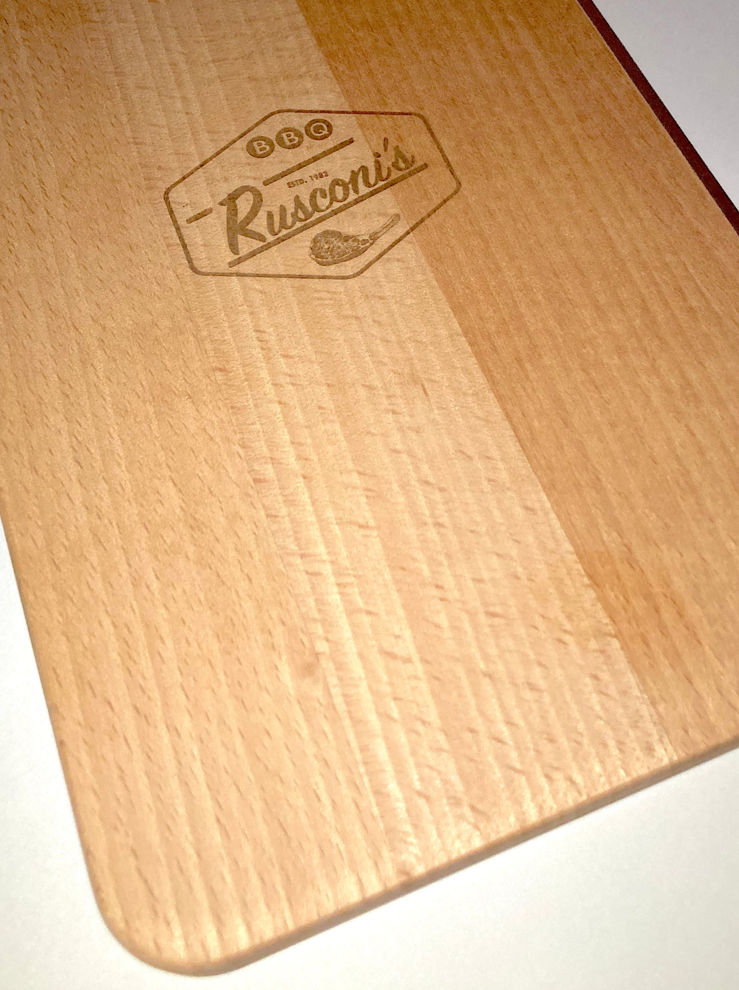 Tagliere BBQ - Personalizzabile in Lamellare di FAGGIO - Regalo per lui e per lei